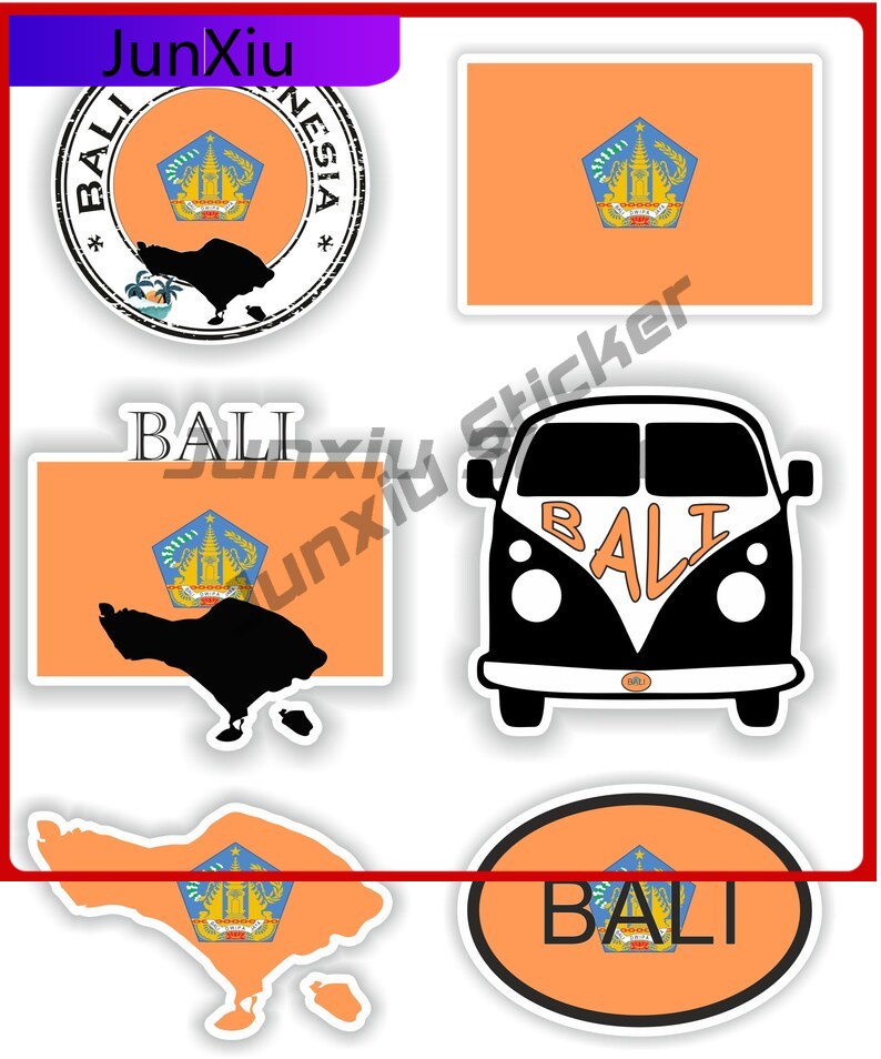 Car Accessories Bali - Bali indonésia bandeira decalques de vinil