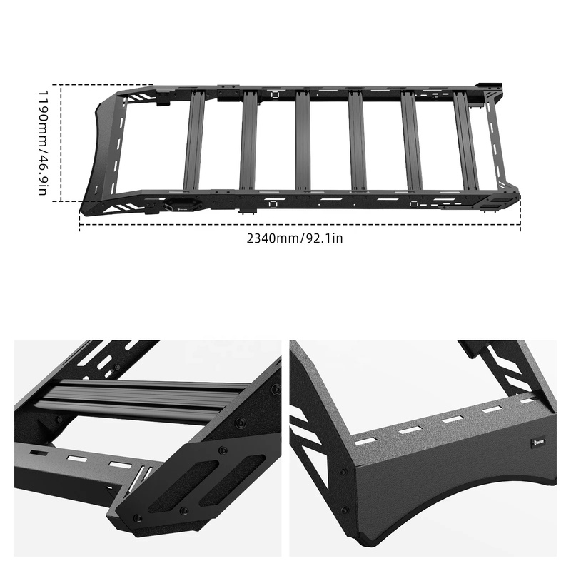Car Roof Rack Cross Bar - Barras Transversais de Teto BEVINSEE de