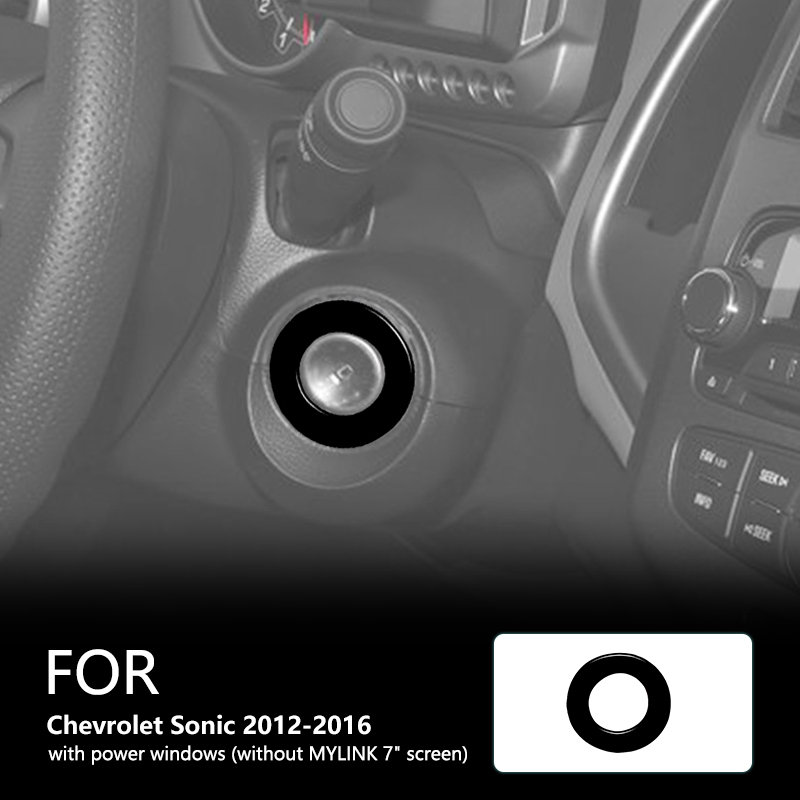 Car Accessories Brand - Para chevrolet sonic 2012-2016 fechadura anel