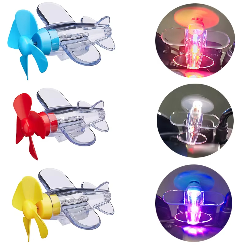 Car Accessories Papar - Ornamento de avião led movido a