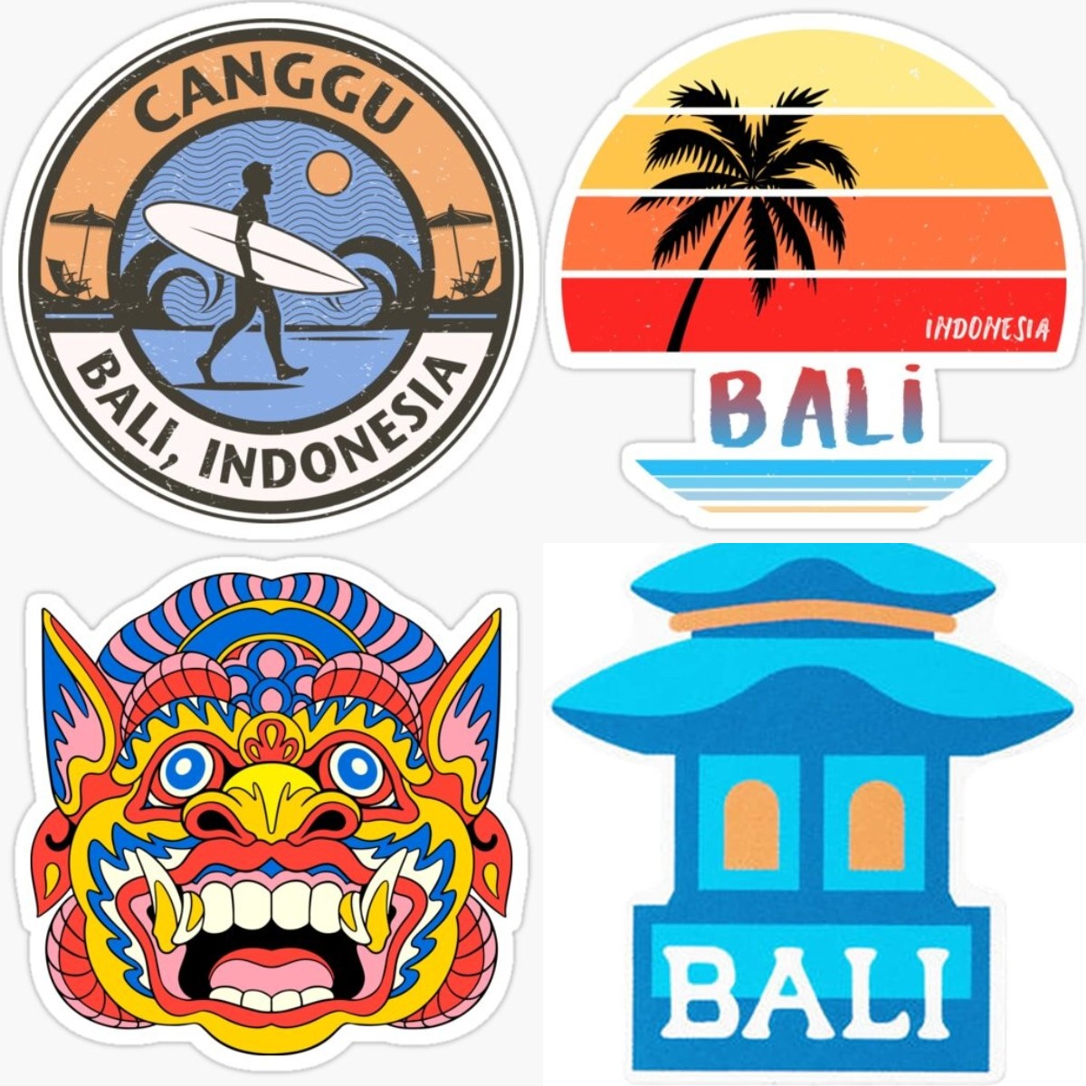 Car Accessories Bali - Adesivos de vinil estilo Indonésia para