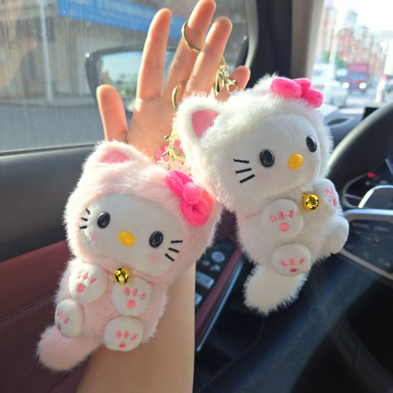 Car Accessories Papar - Pingente de Gato Kawaii HelloKitty, Decoração