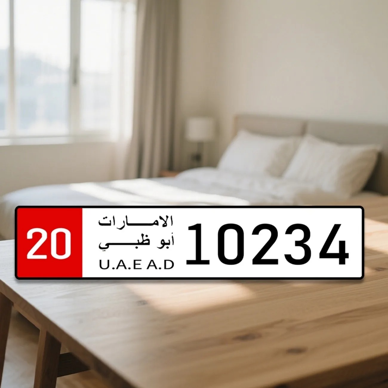 Placa de licença personalizada - Car Accessories Uae avaliação e preço