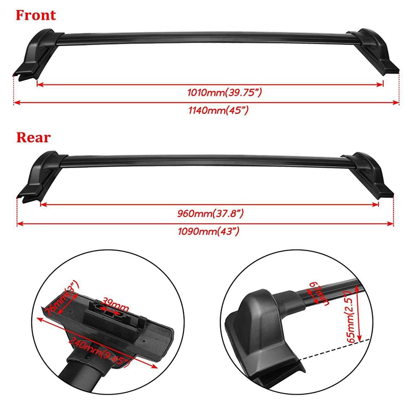 Rack de Teto Estilo OEM para H - Car Roof Rack Cross Bar avaliação e preço