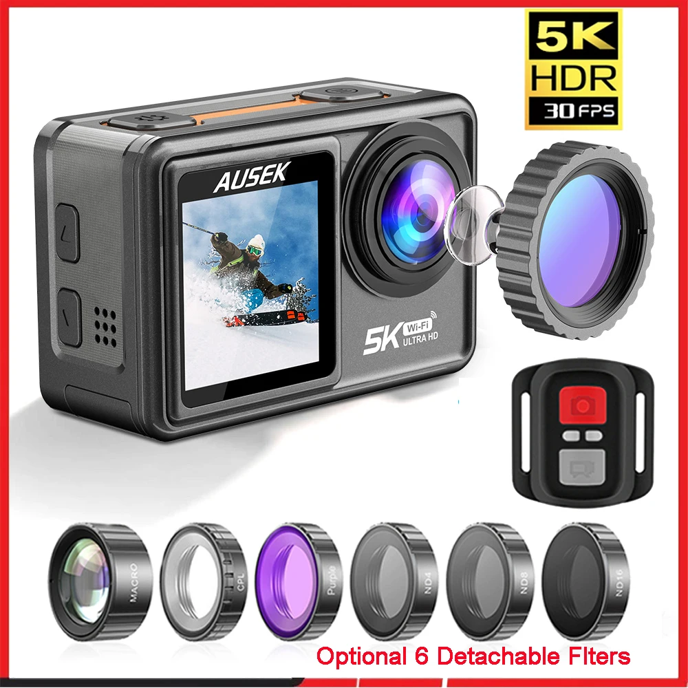 Câmera de Ação AUSEK M81TR 5K  - Car Accessories Online avaliação e preço