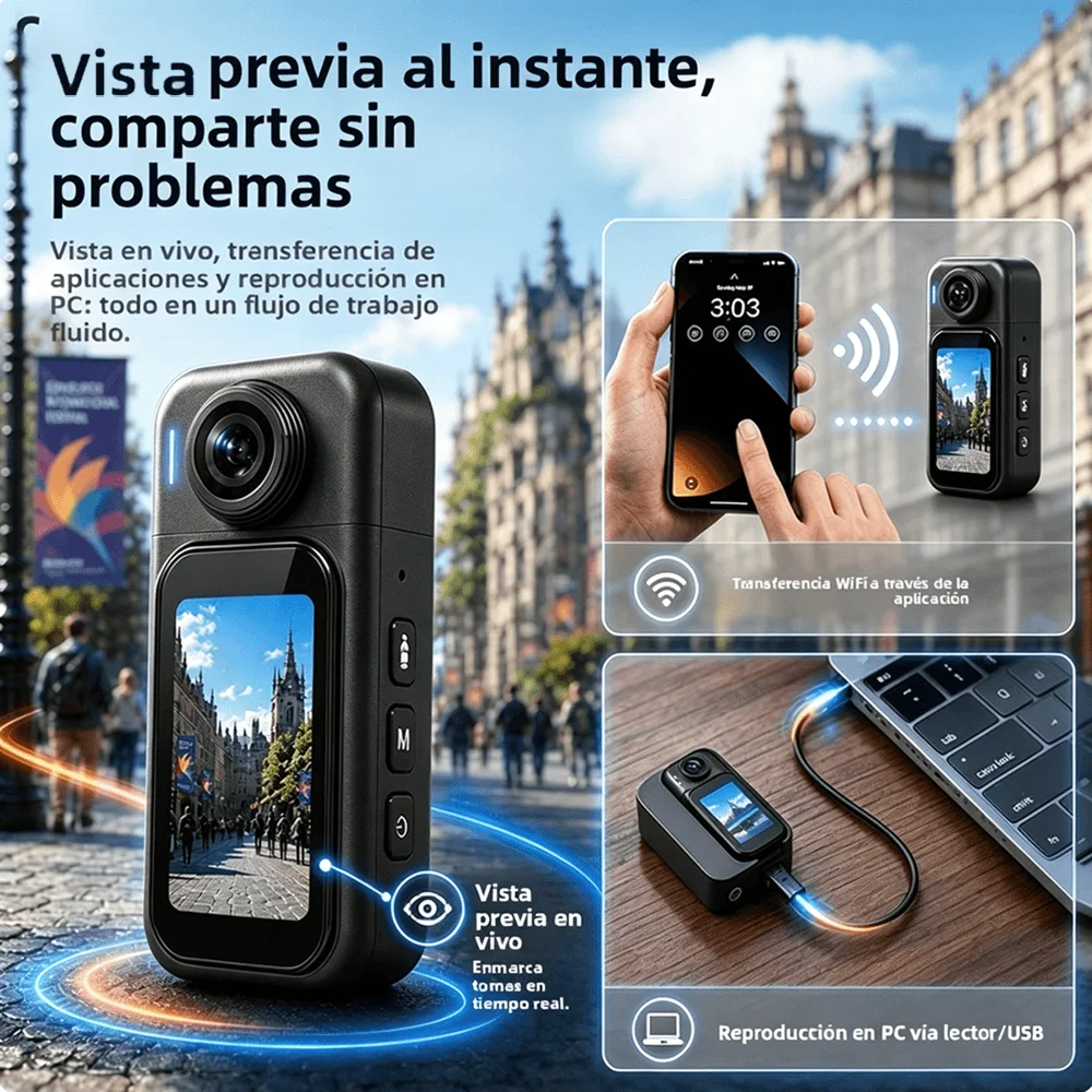 Câmera de Vlog Mini WiFi 4K/10 - Car Accessories Online avaliação e preço