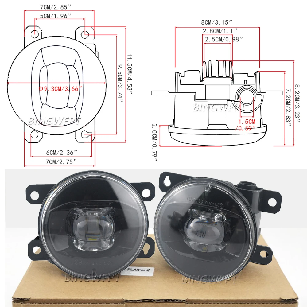 Conjunto de lâmpada de nevoeir - Car Accessories Uae avaliação e preço
