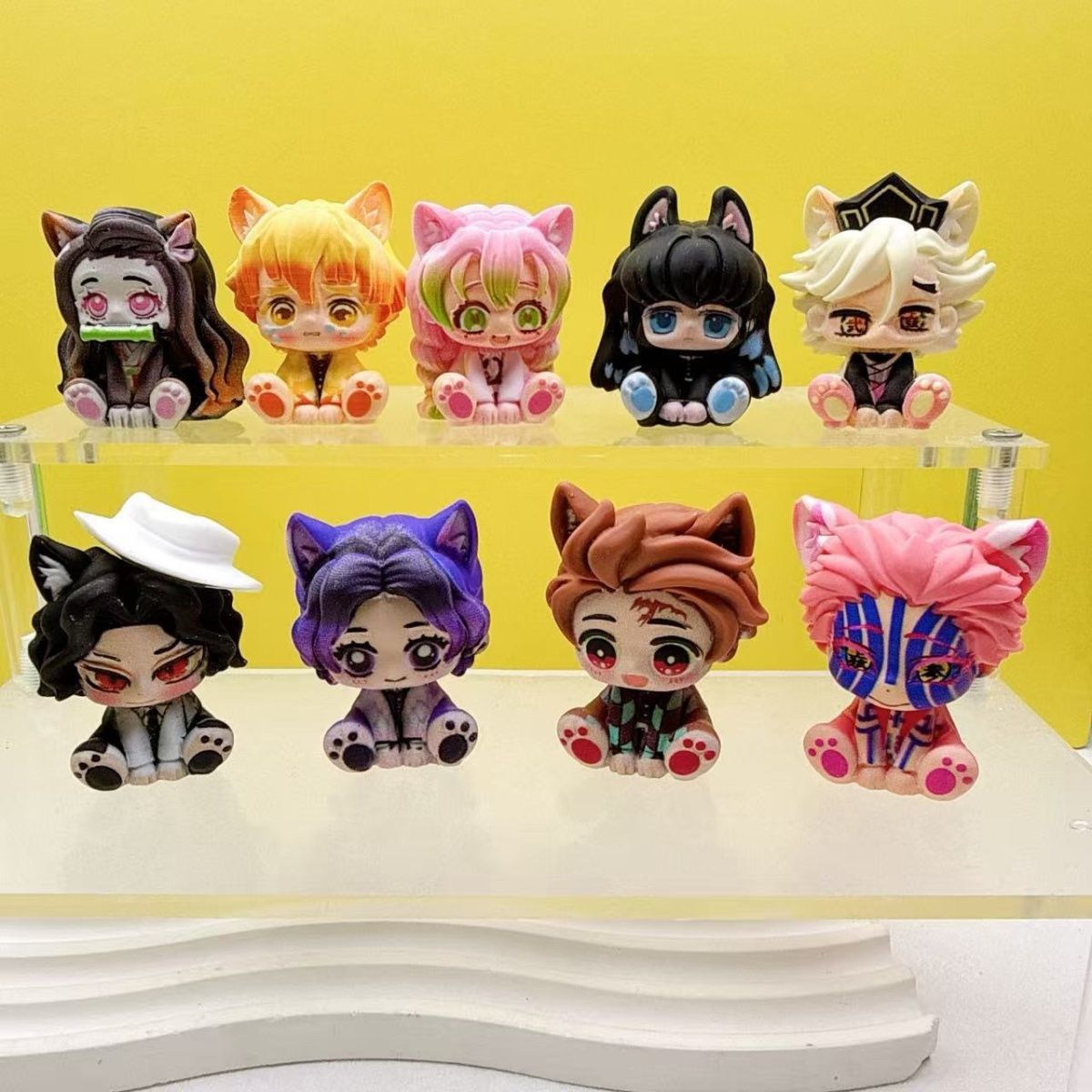 Figurinha Chibi Fofa de Demon  - Car Accessories Papar avaliação e preço