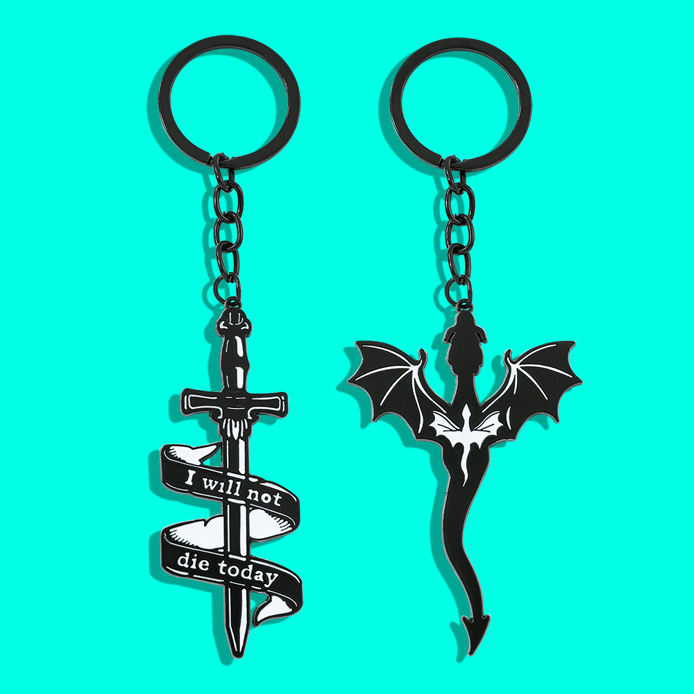 Chaveiro de Dragão Preto Fourt - Car Accessories Gifts For Men avaliação e preço