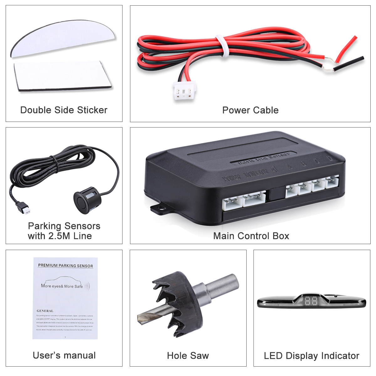 Kit de radar reverso para carr - Car Accessories Online avaliação e preço