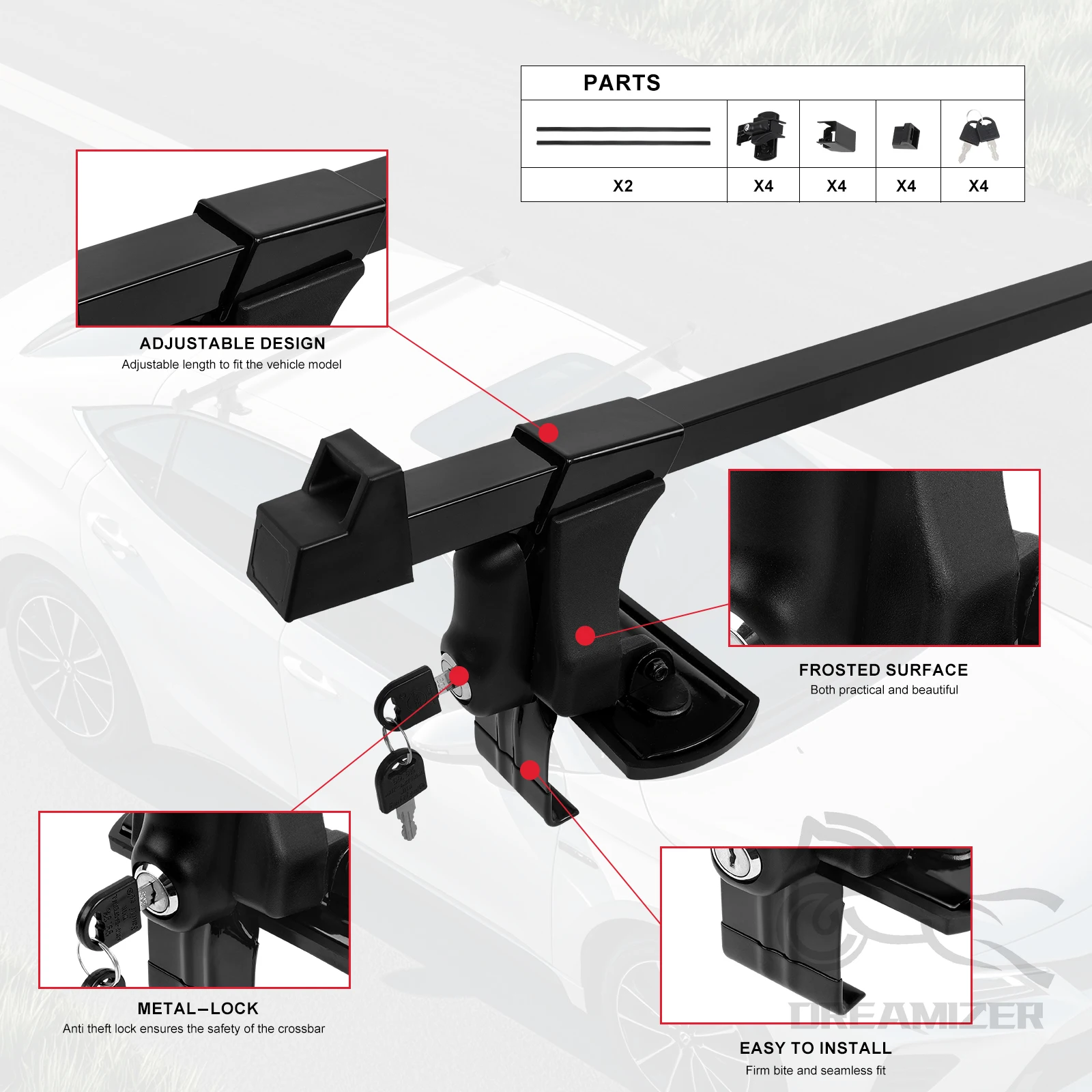 1 par universal 54 polegada ve - Car Roof Rack Cross Bar avaliação e preço