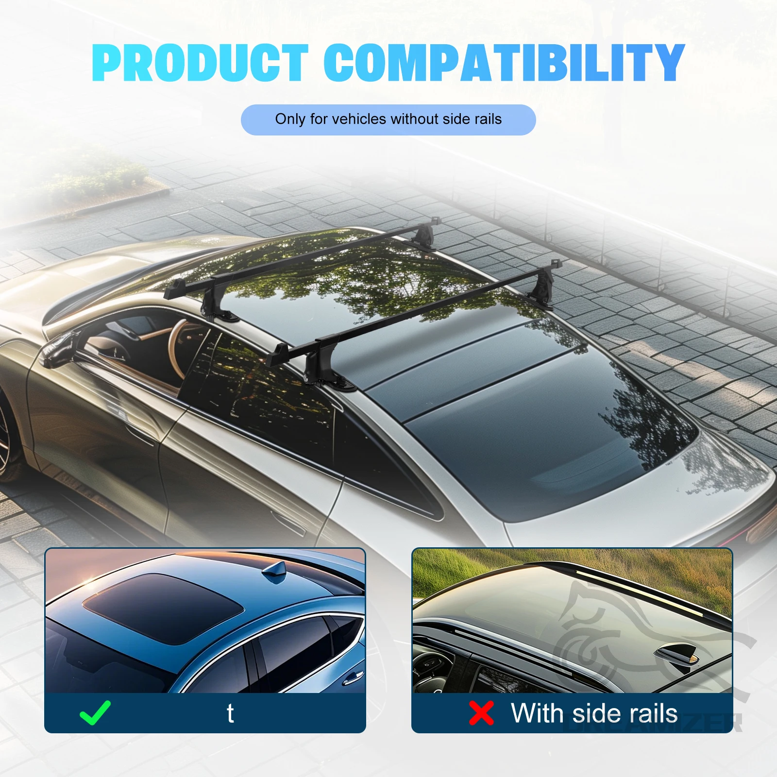 1 par universal 54 polegada ve - Car Roof Rack Cross Bar avaliação e preço