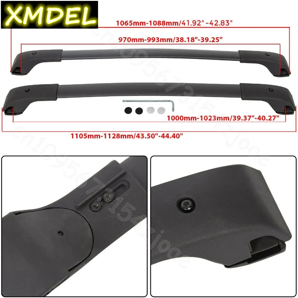 Estilo do carro 2 pçs preto te - Car Roof Rack Cross Bar avaliação e preço